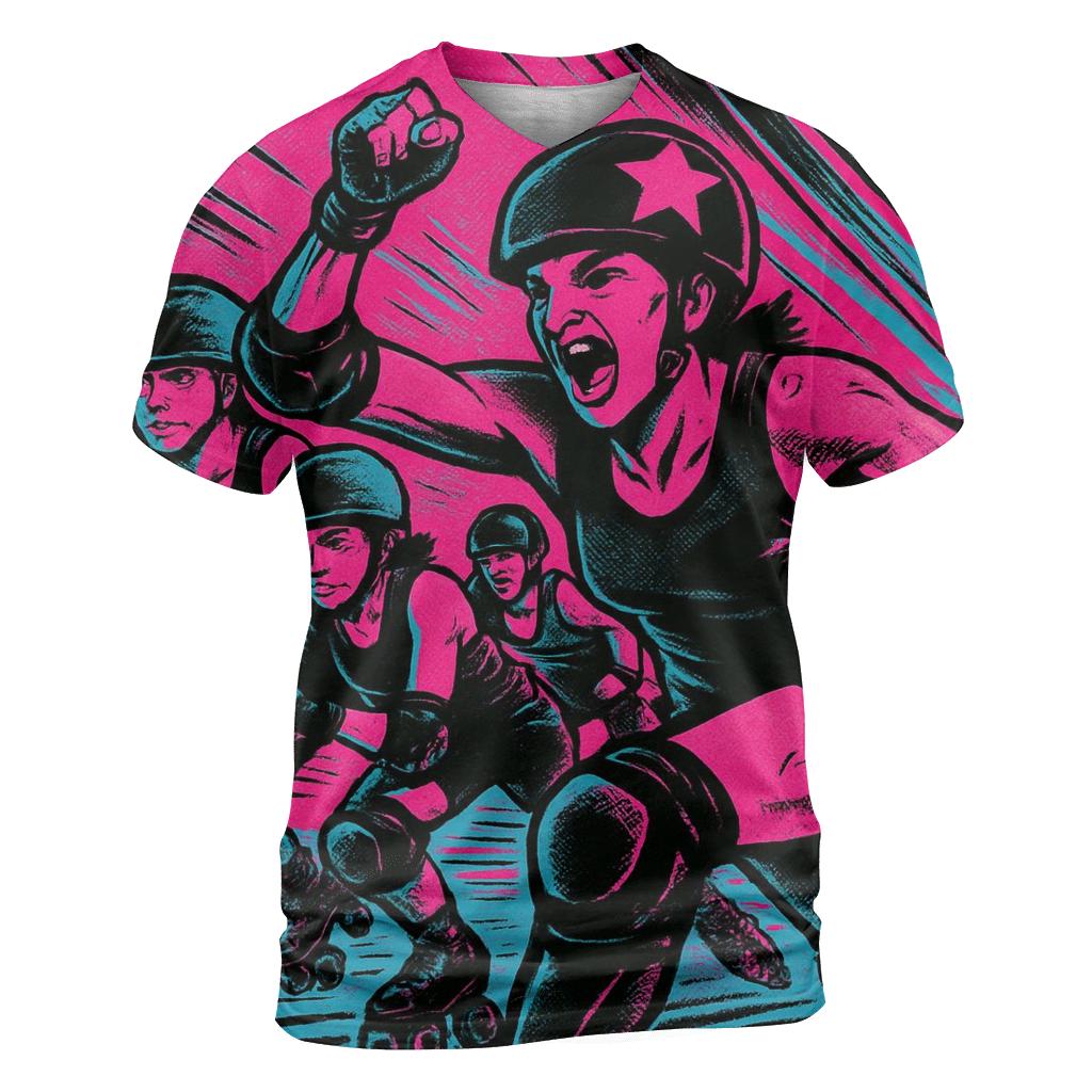 Roller Derby Neon Riot personalized full print shirts