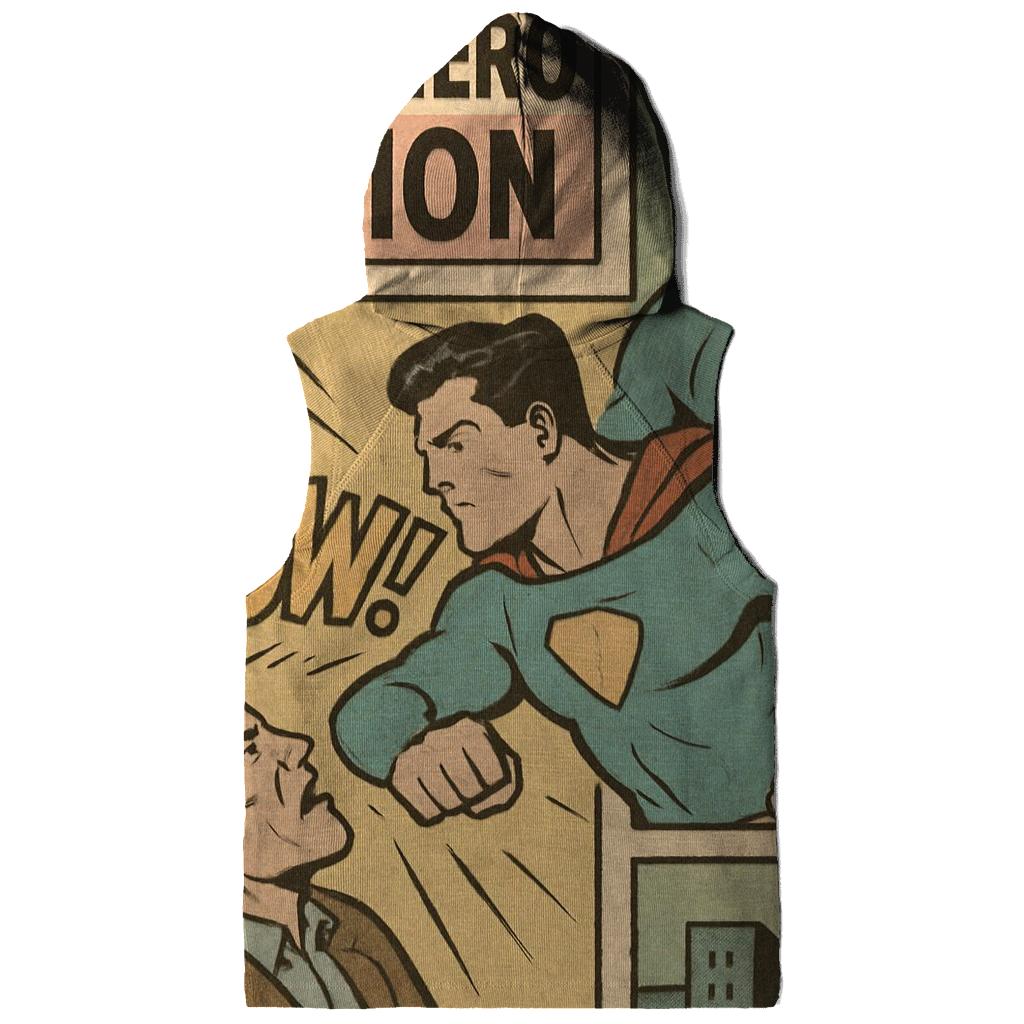 Faded Comic Strip Poster embroidered hoodies