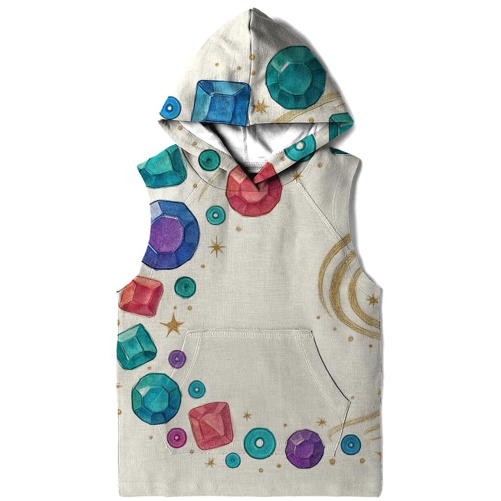 Gem Constellation Trail embroidered hoodies