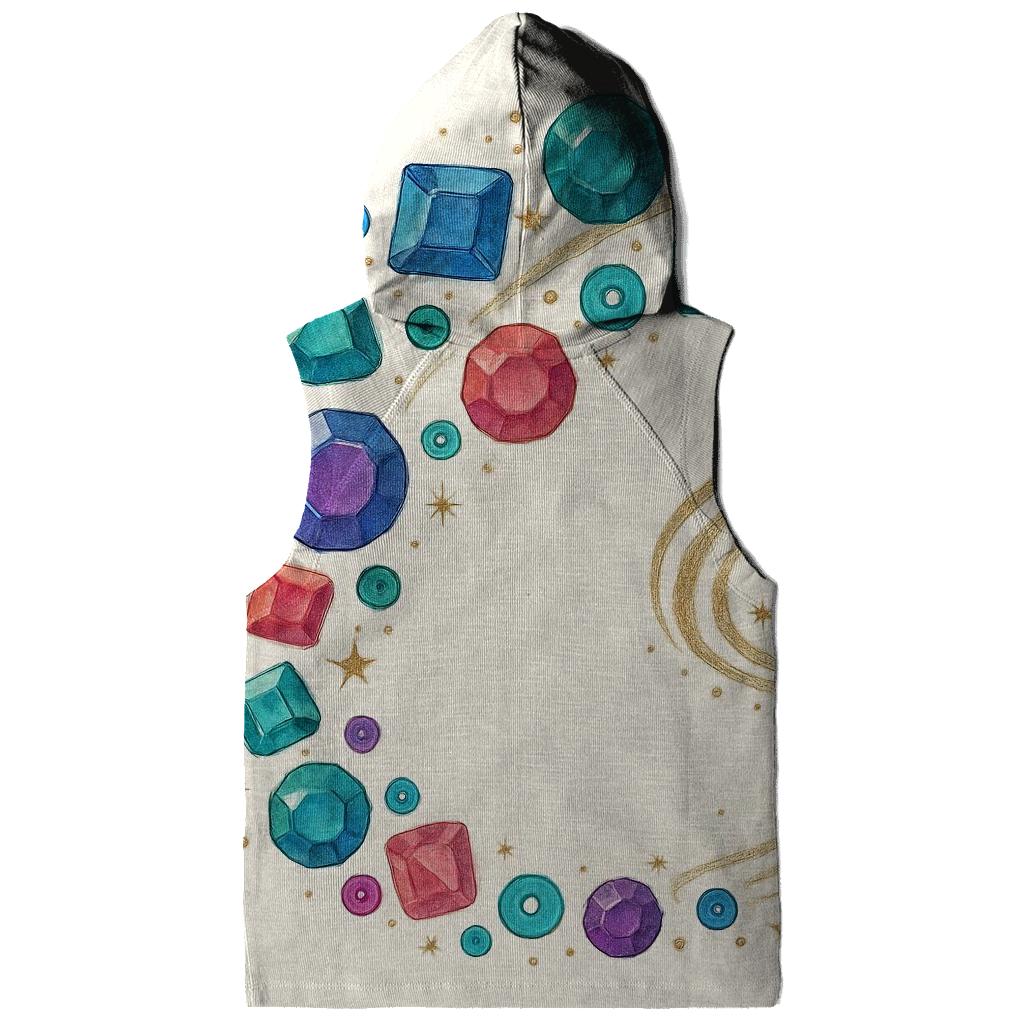 Gem Constellation Trail embroidered hoodies