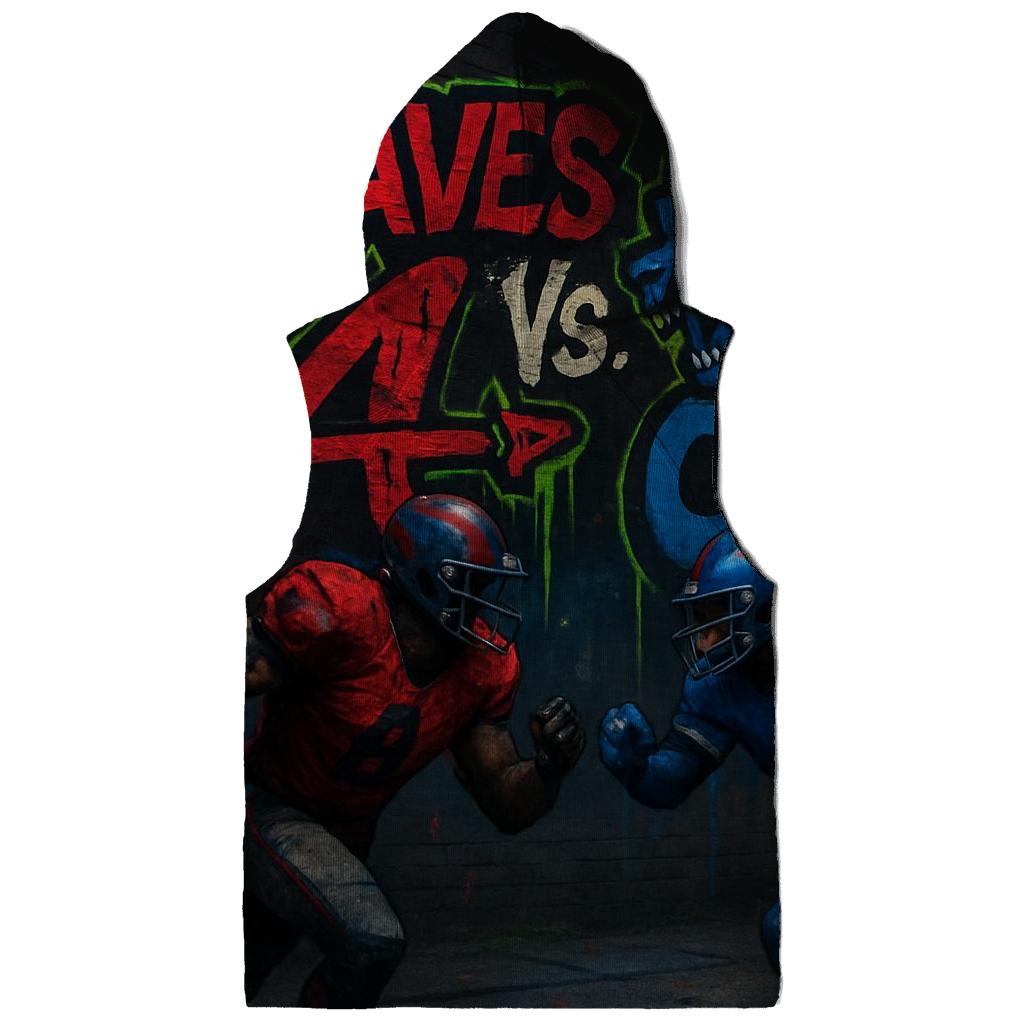 Urban Graffiti Faceoff printed hoodies