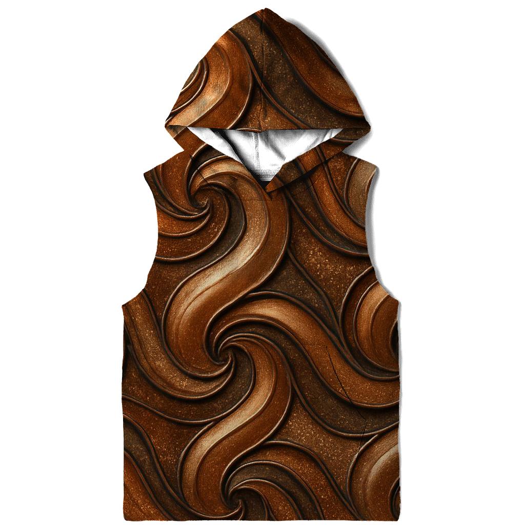 Copper Ripple Lattice graphic hoodies