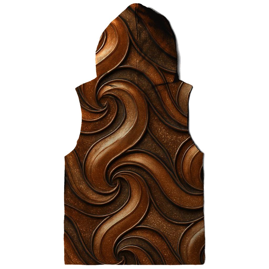 Copper Ripple Lattice graphic hoodies