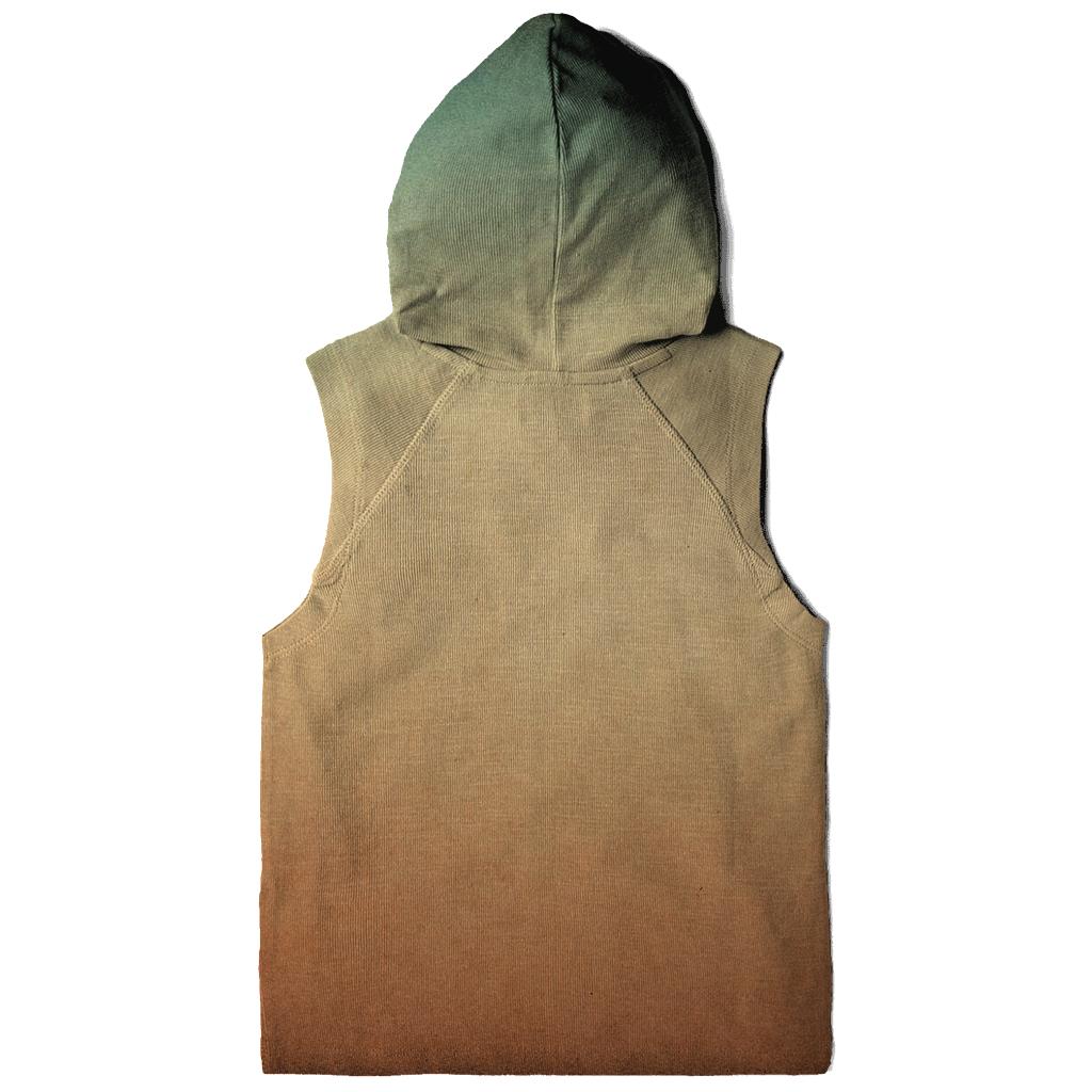 Vintage Teal Fade printed hoodies