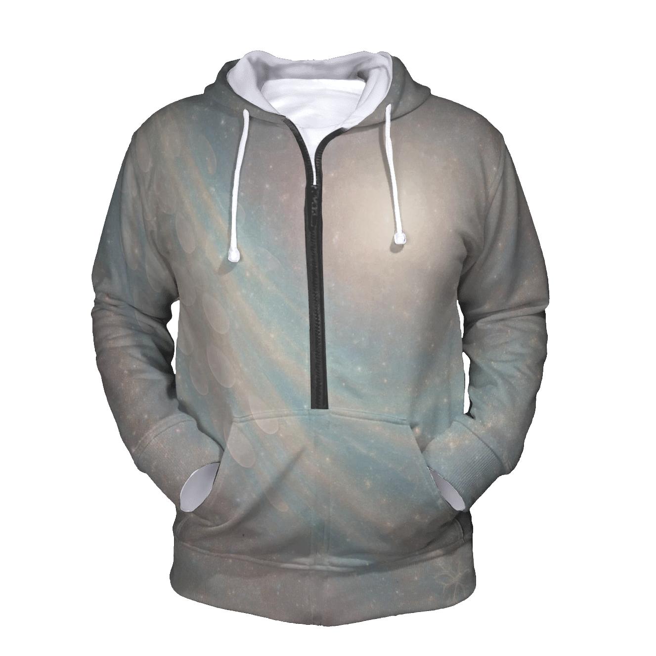 Opal Veil Cascade printed hoodies