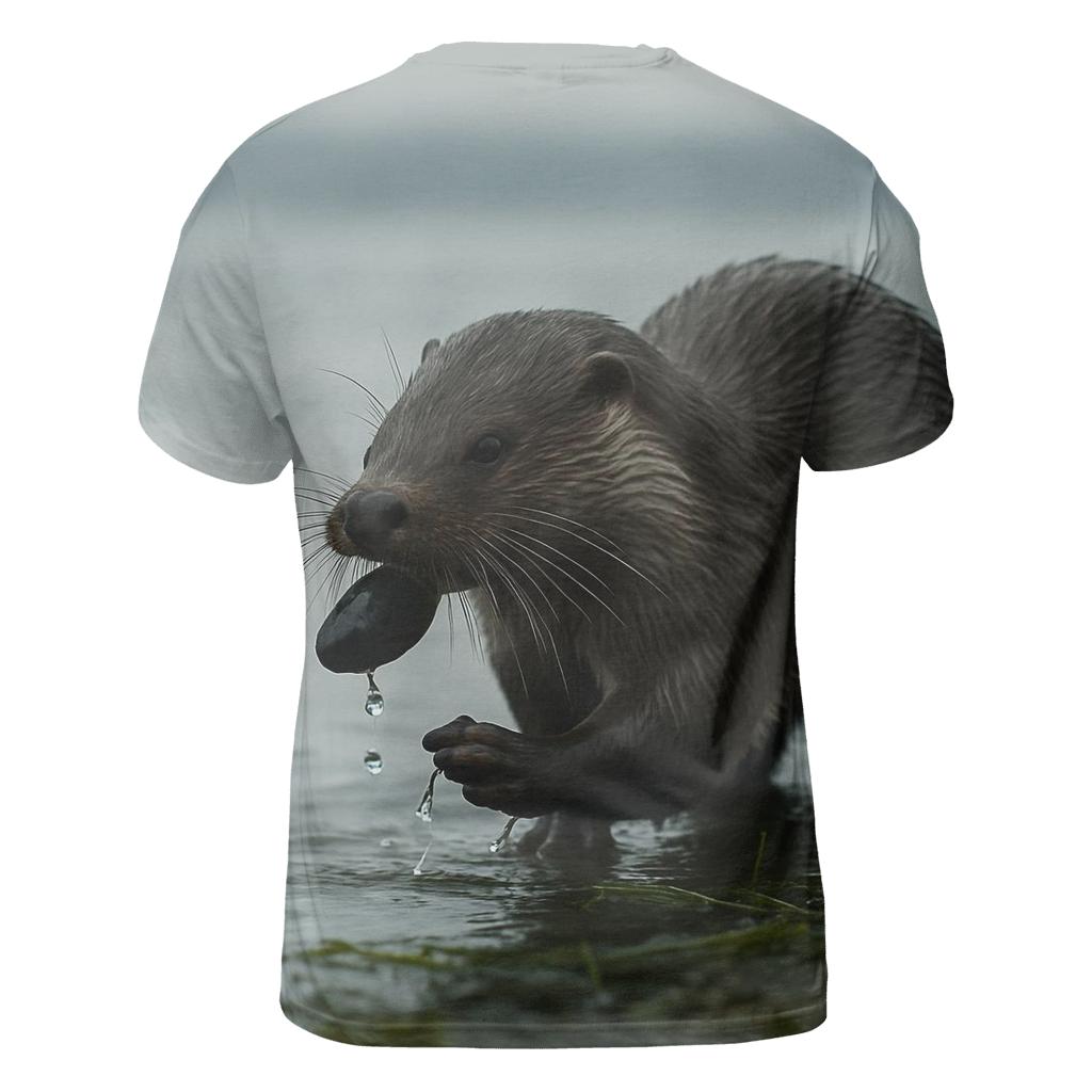 Estuary Stealth Eurasian Otter unique graphic print tees
