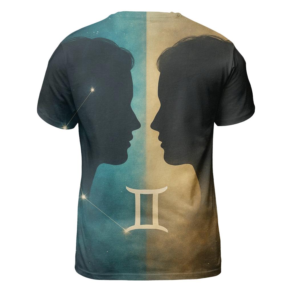 Gemini Twin Nebula Portrait trendy printed shirt styles