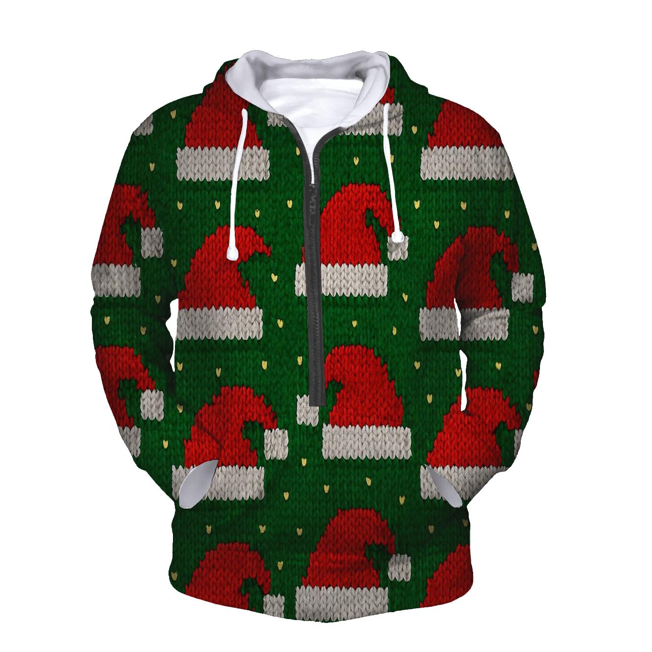 Santa Hat Scatter Bands Design hoodie designs