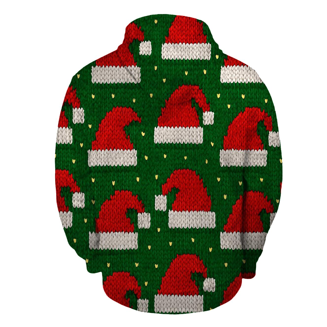 Santa Hat Scatter Bands Design hoodie designs
