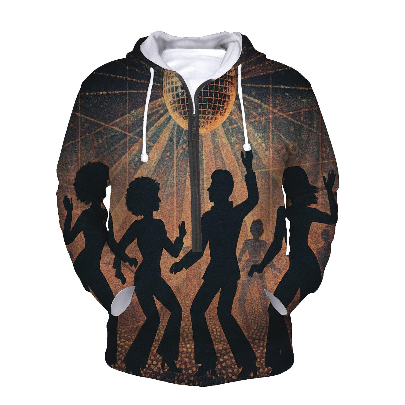 Disco Dot Panorama designer hoodies
