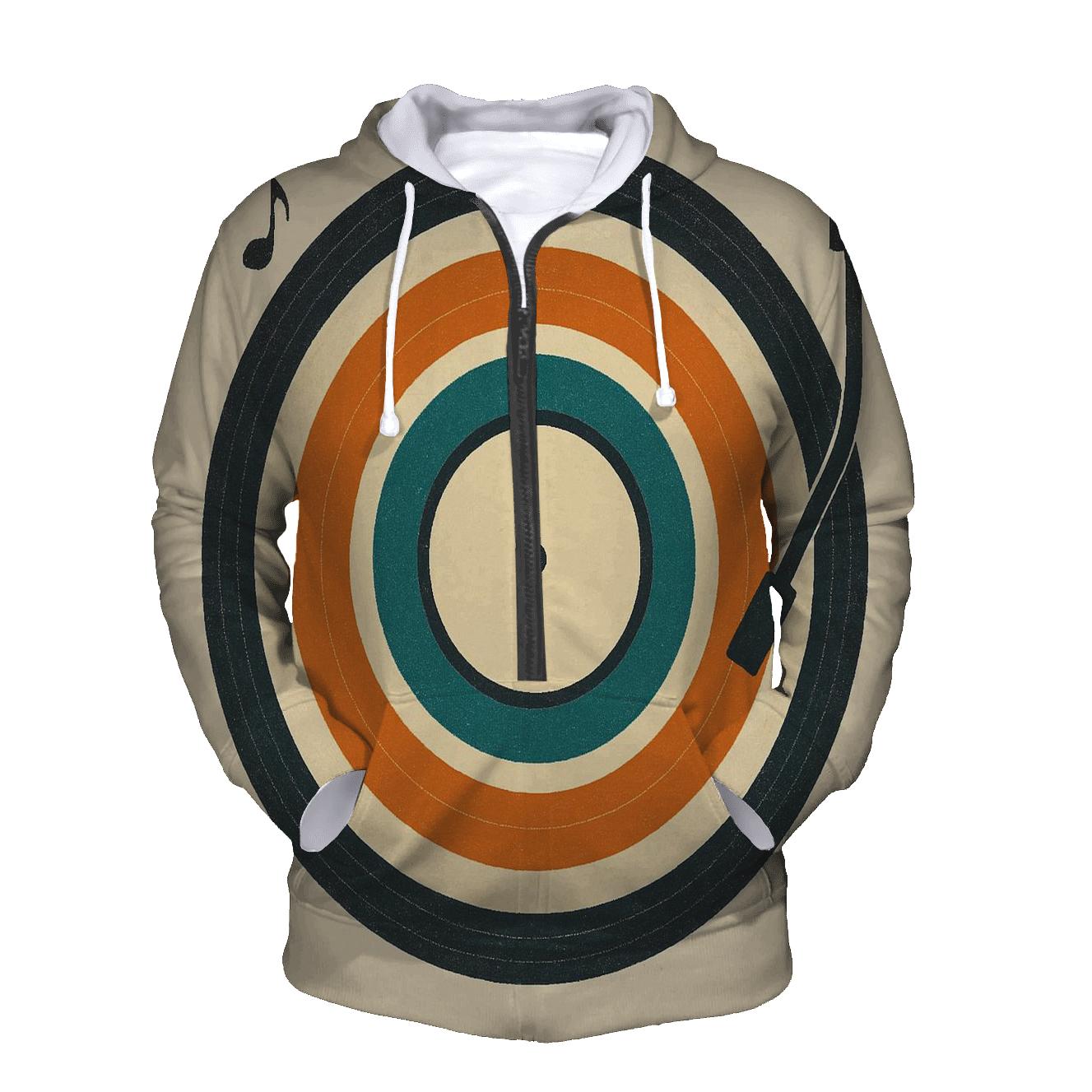 Vinyl Record Radiance premium hoodies