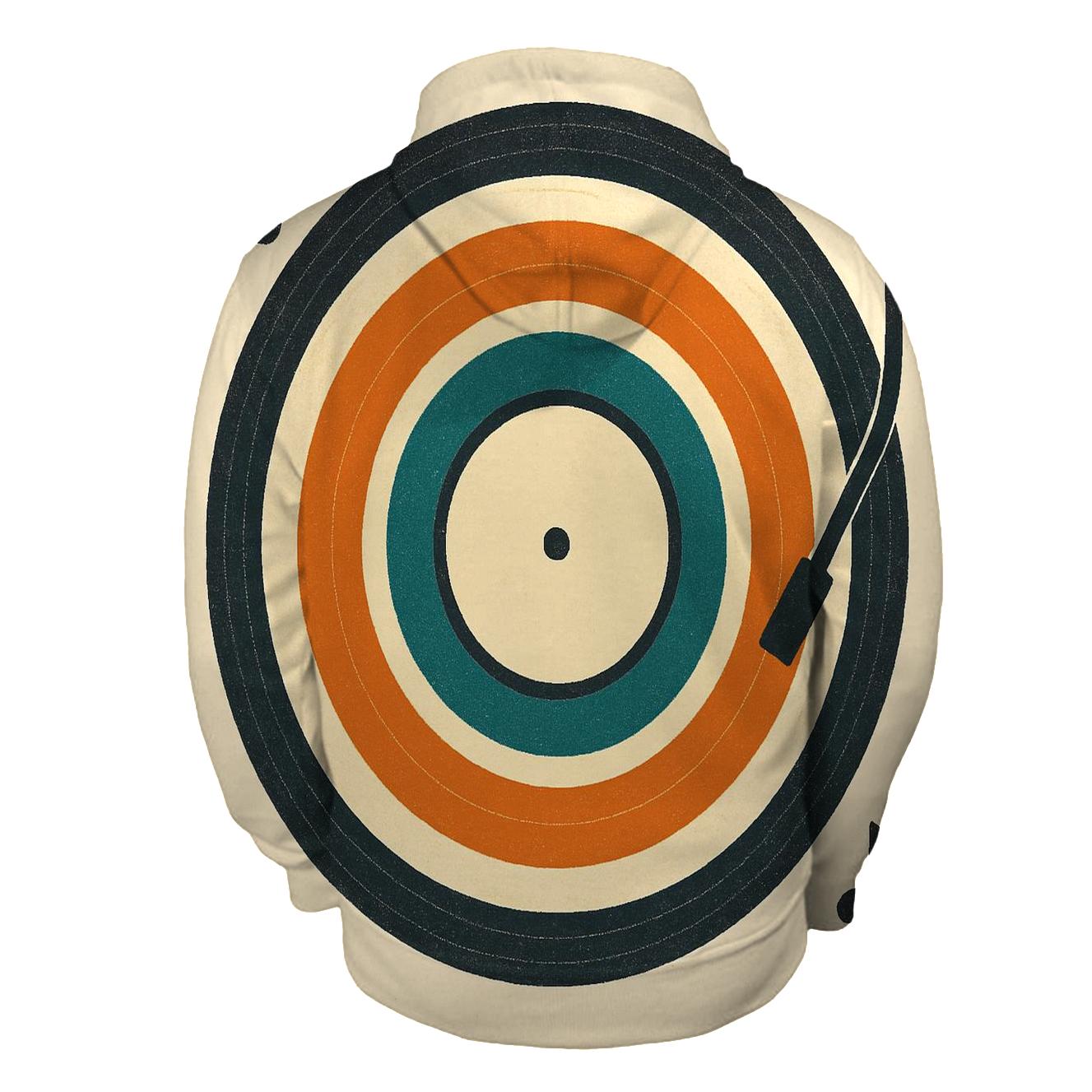 Vinyl Record Radiance premium hoodies