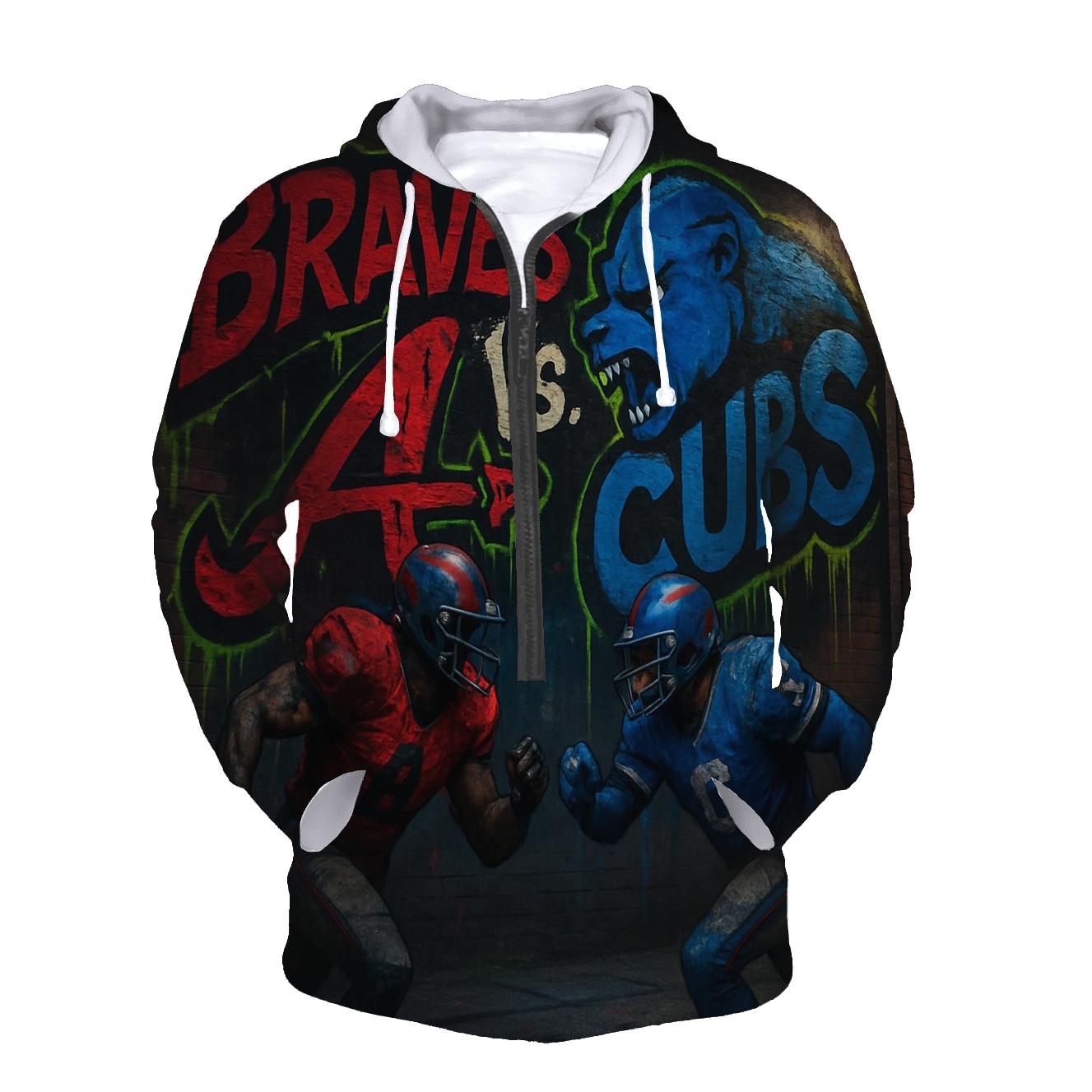 Urban Graffiti Faceoff zip-up hoodies
