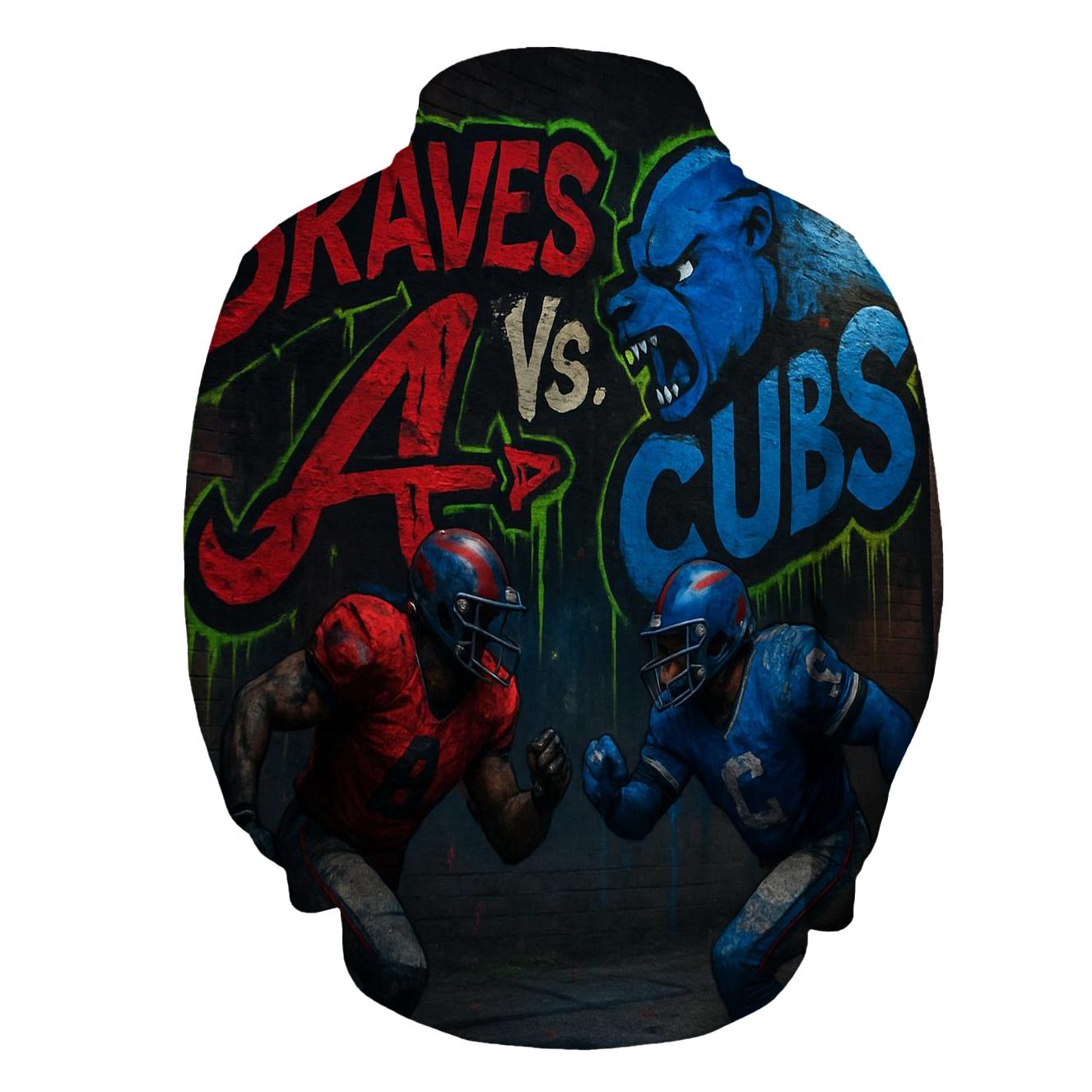 Urban Graffiti Faceoff zip-up hoodies