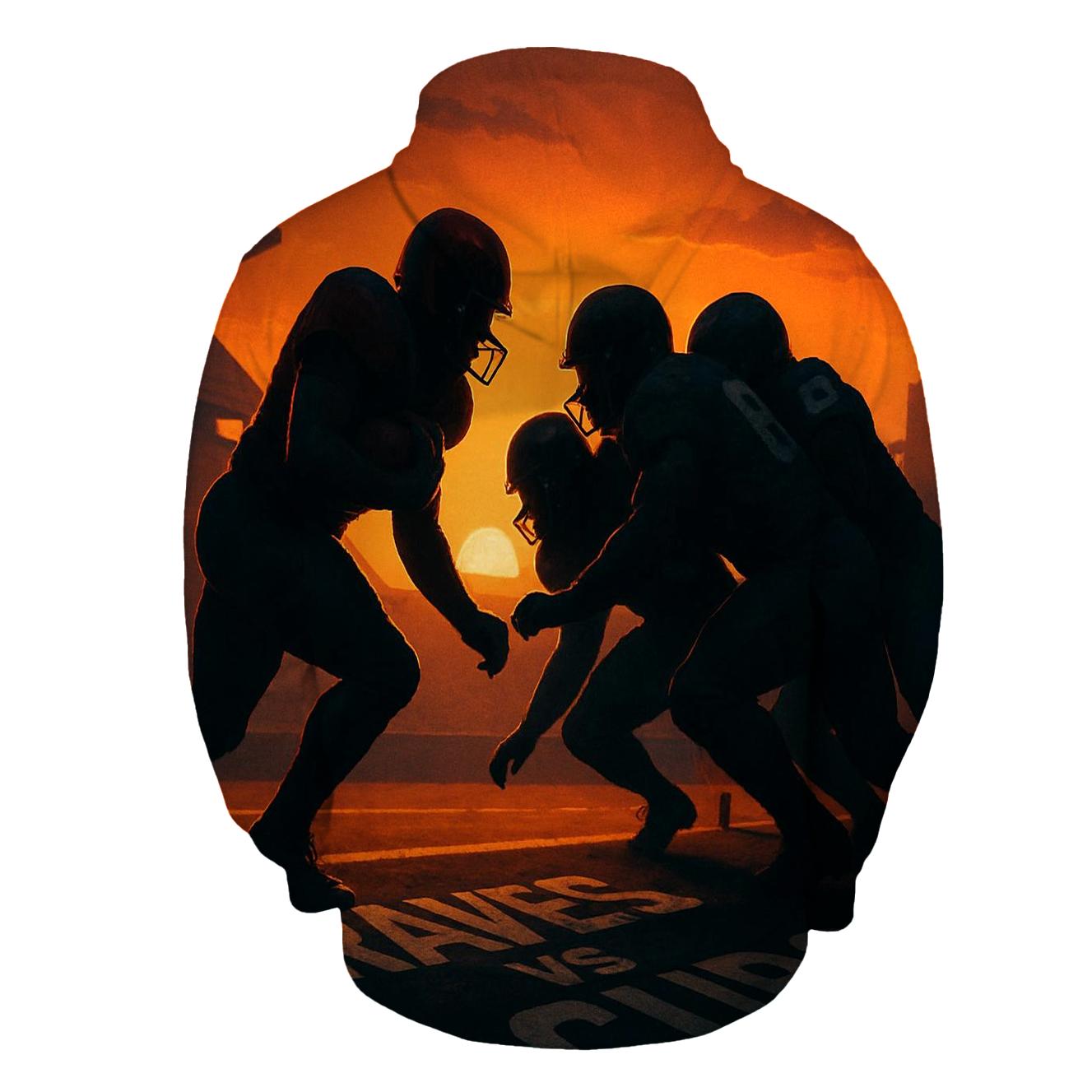 Sunset Goal Line Standoff graphic hoodies