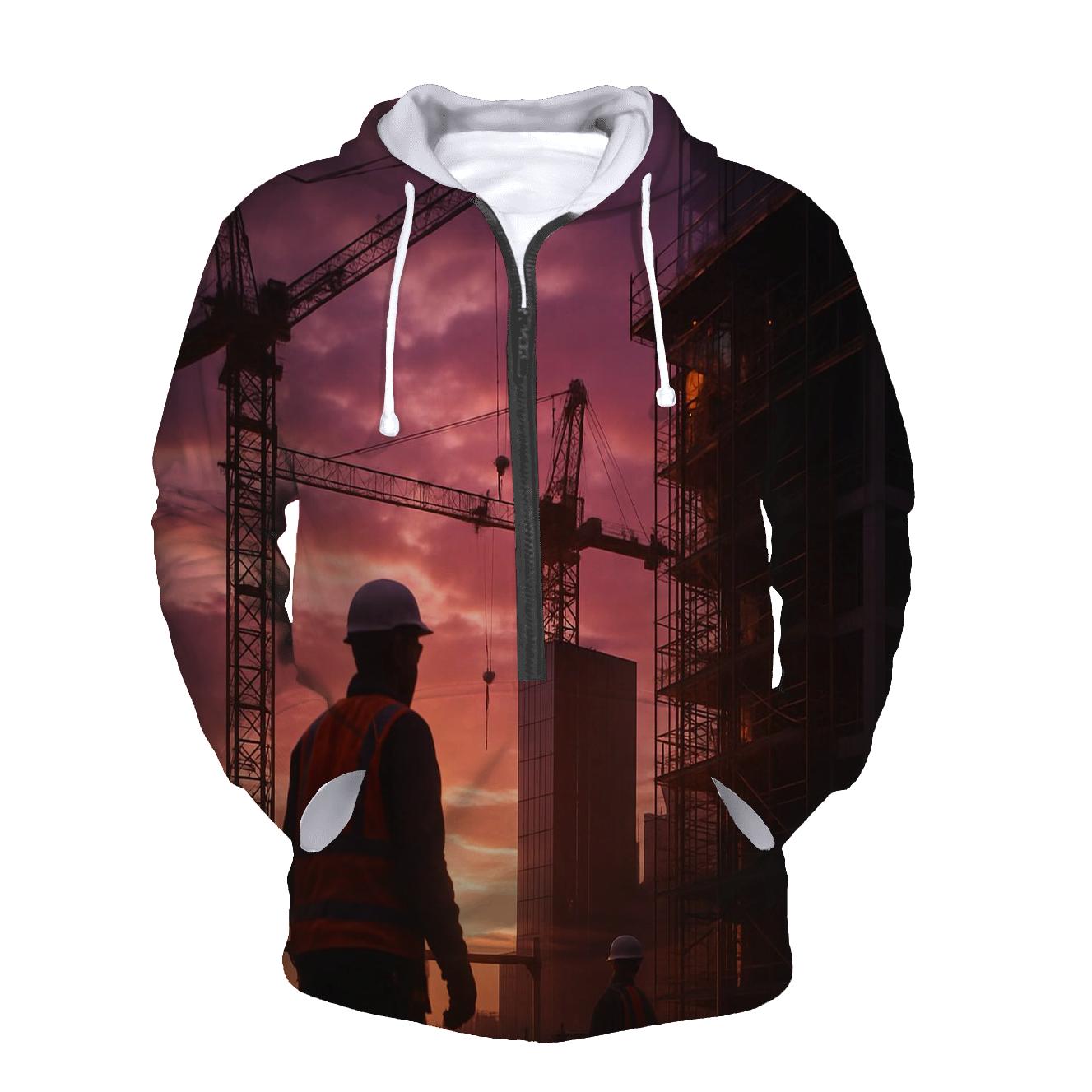 Sunset Construction Symphony In Hudson Yards heavyweight hoodies