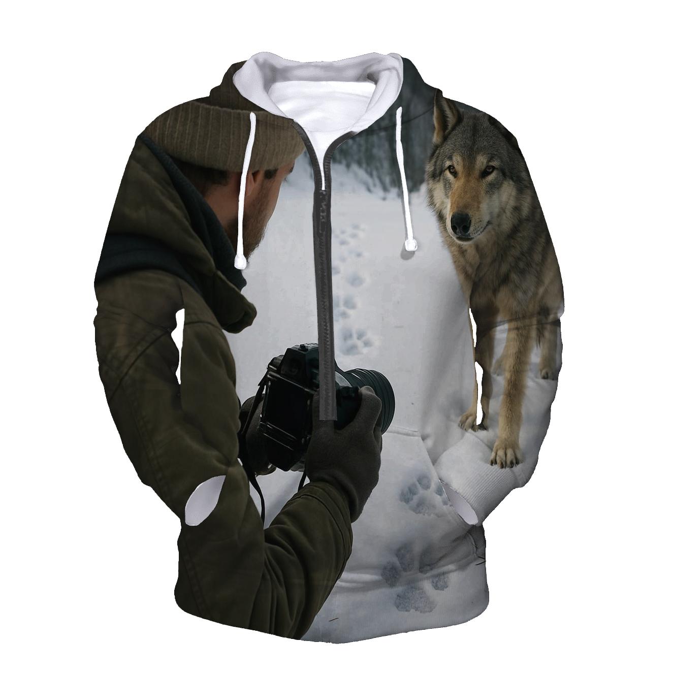 Snow Tracking Field Study premium hoodies