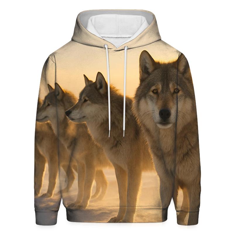 Northern Pack At Dawn pullover hoodies