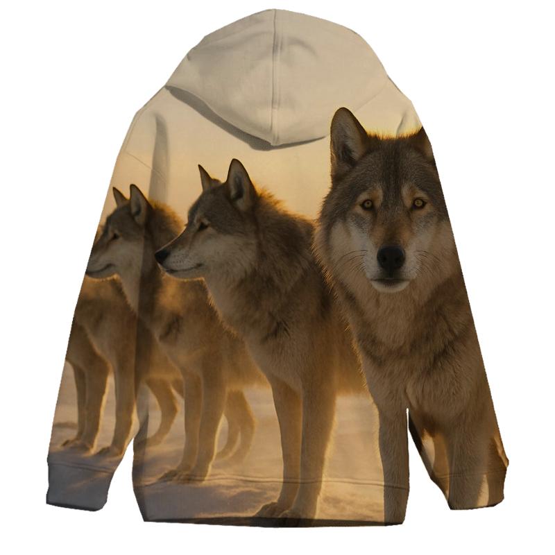 Northern Pack At Dawn pullover hoodies