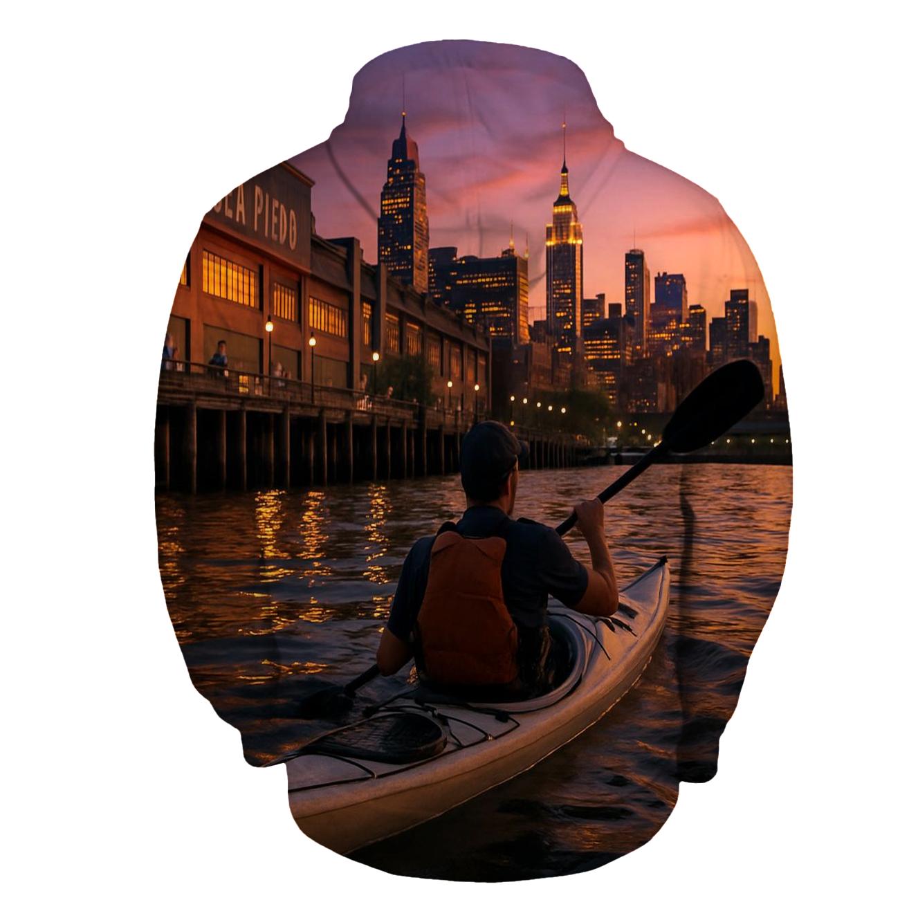 Sunset Kayak Paddle Along Chelsea Piers hoodie styles