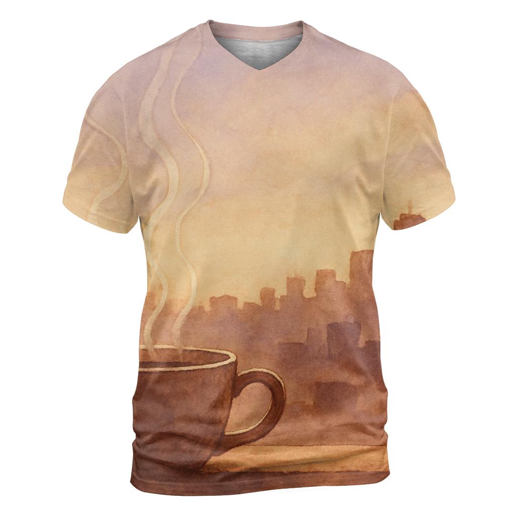 Aroma Wisp Horizon statement graphic shirts