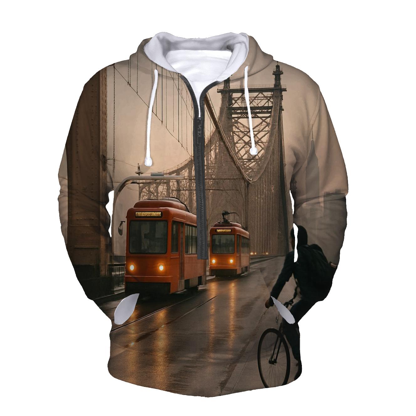 Queensborough Bridge Early Morning Commute hoodie trends