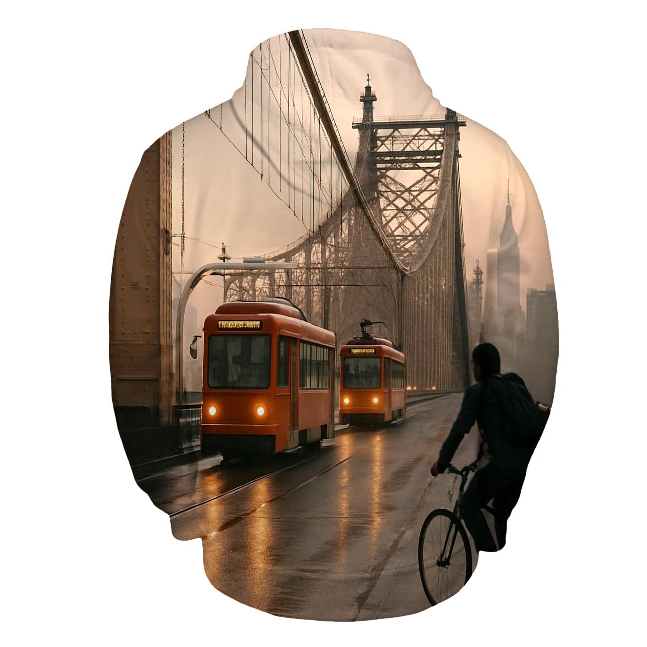 Queensborough Bridge Early Morning Commute hoodie trends