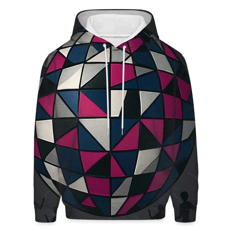 Disco Mirror Mosaic printed hoodies