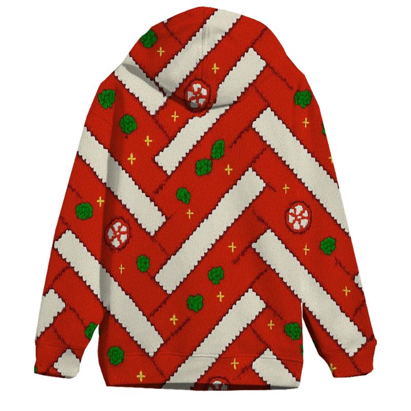 Candy Cane Herringbone Design hoodie trends