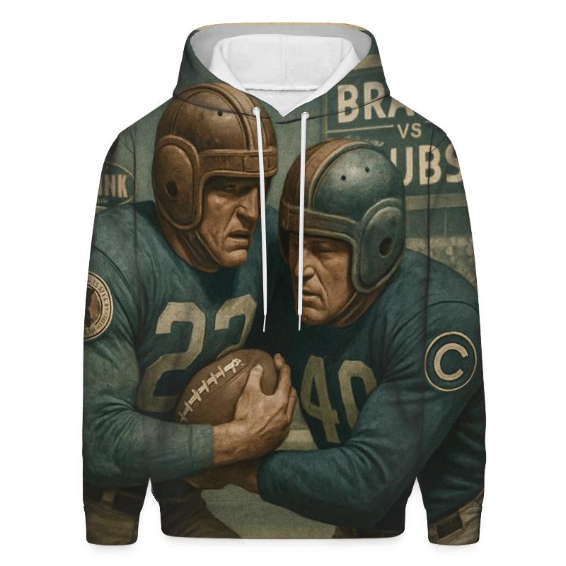 Retro Helmet Ruckus embroidered hoodies