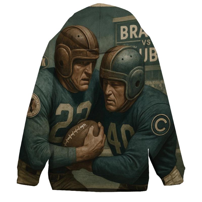 Retro Helmet Ruckus embroidered hoodies