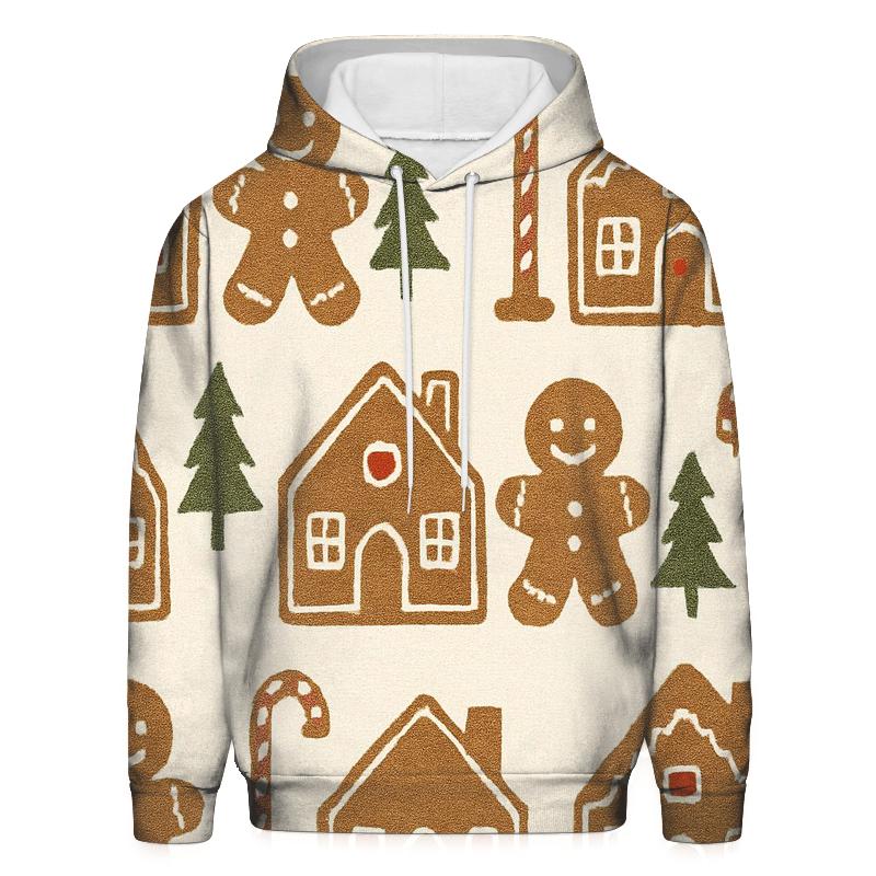 Gingerbread Village Parade Design graphic hoodies