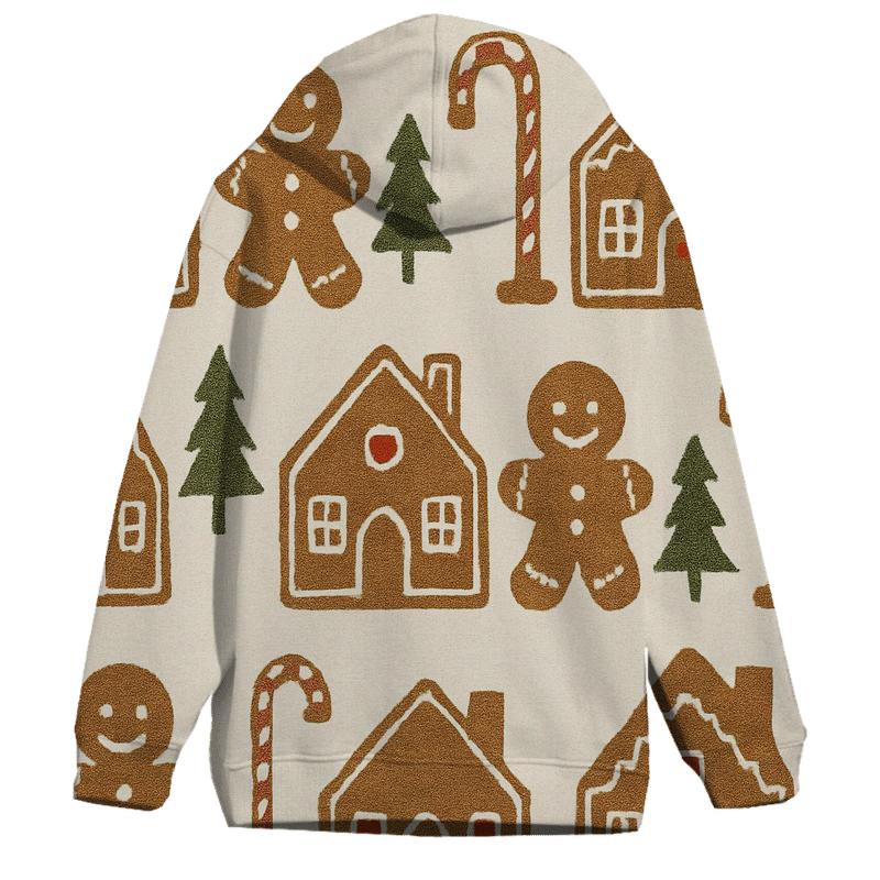 Gingerbread Village Parade Design graphic hoodies