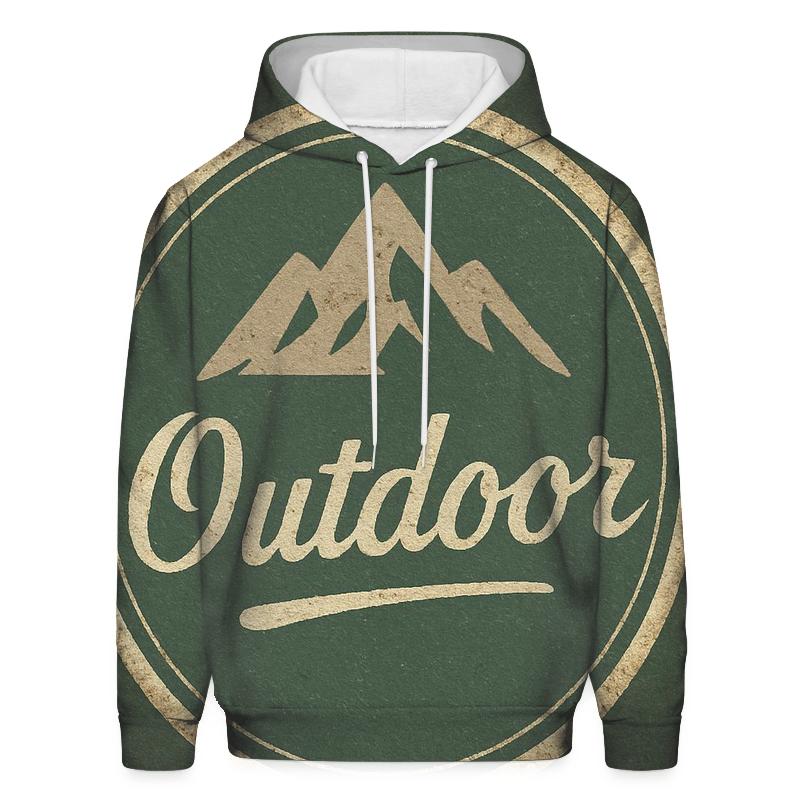 Weathered Mountain Lodge Badge zip-up hoodies