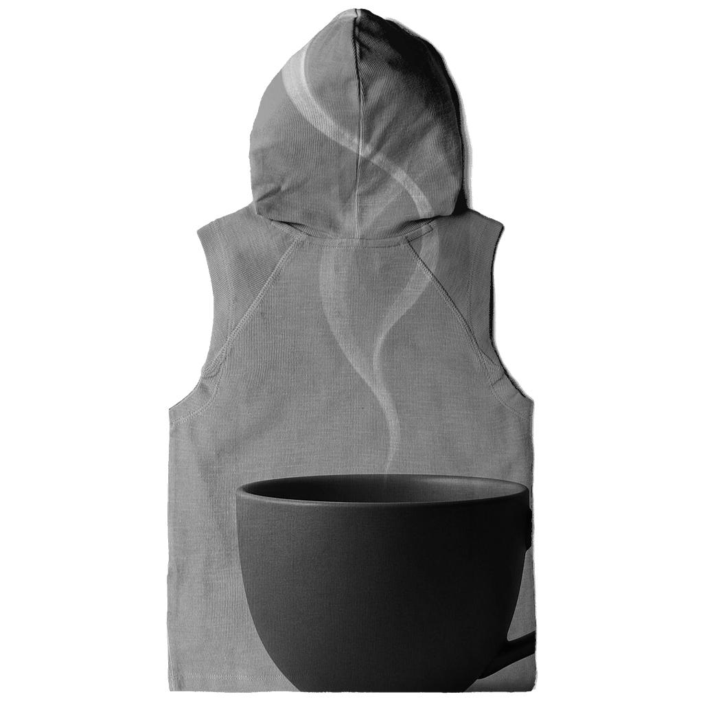 Steam Ribbon Silhouette zip-up hoodies