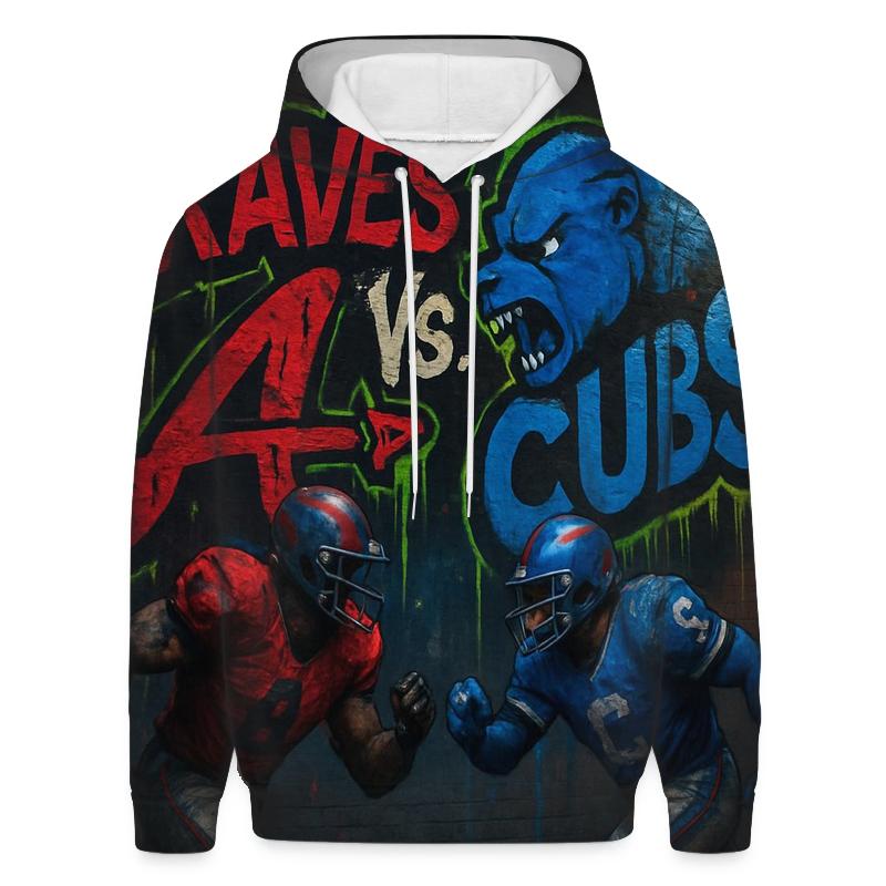 Urban Graffiti Faceoff graphic hoodies