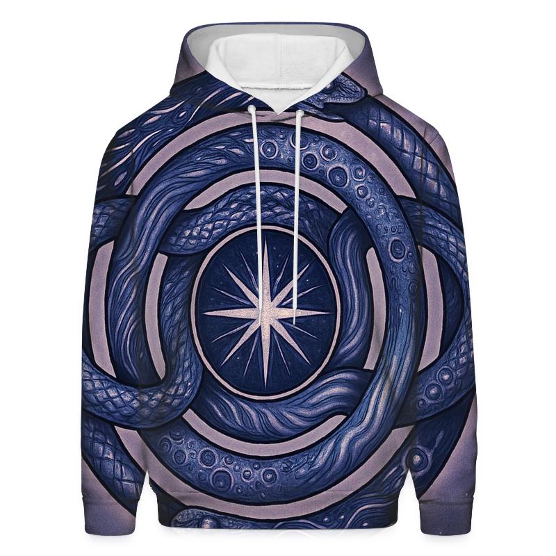 Stellar Ouroboros Tattoo Mandala designer hoodies