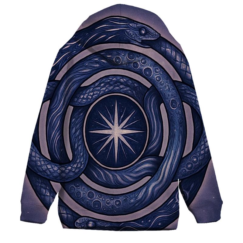 Stellar Ouroboros Tattoo Mandala designer hoodies