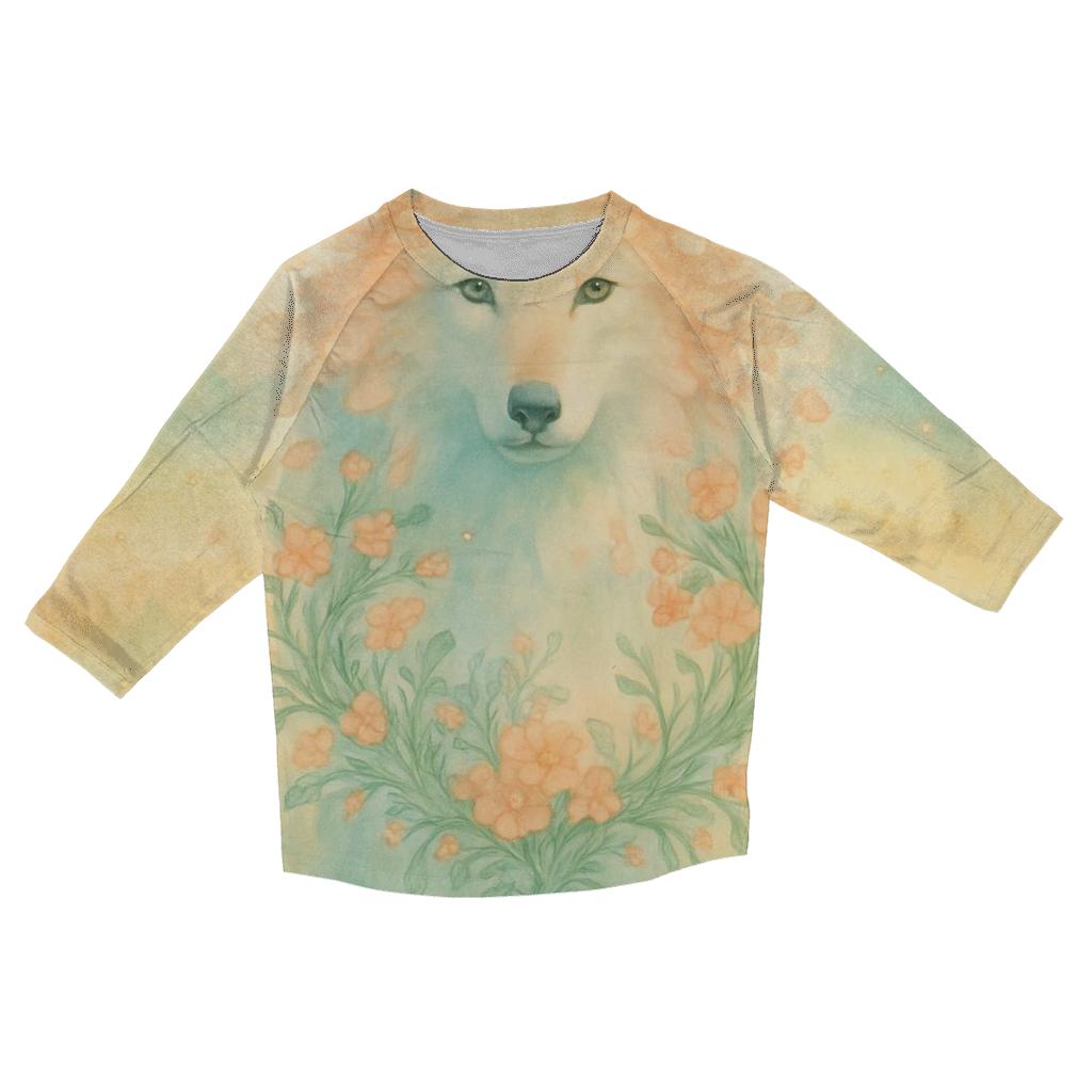 Blooming Spiritwolf personalized 3/4 sleeve tees