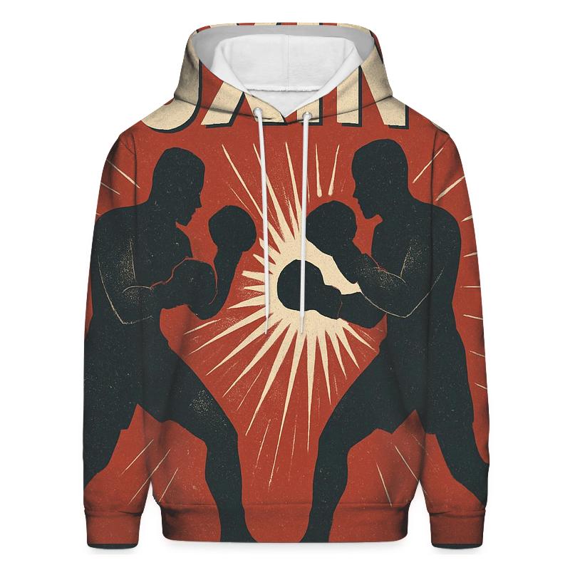 Retro Boxing Poster custom hoodies