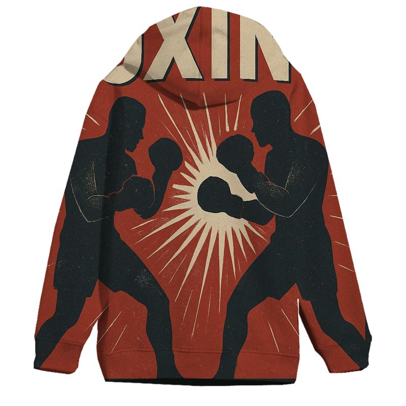 Retro Boxing Poster custom hoodies