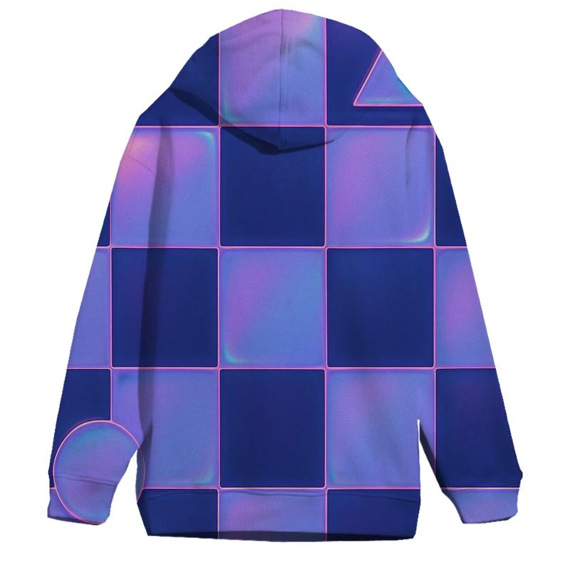 Hologram Checkerboard premium hoodies