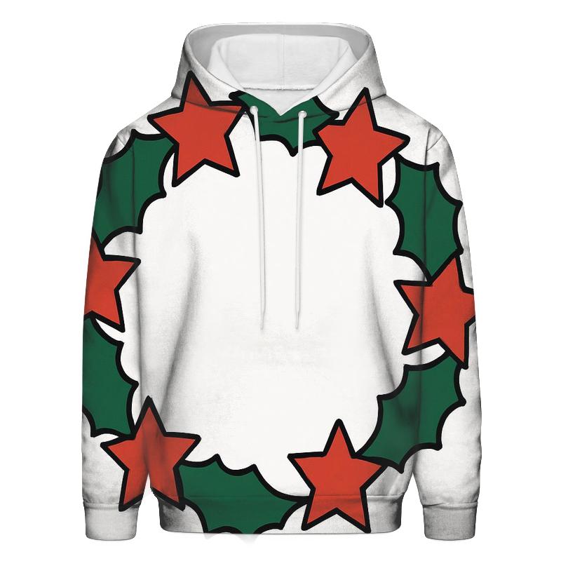 Starlit Wreath embroidered hoodies