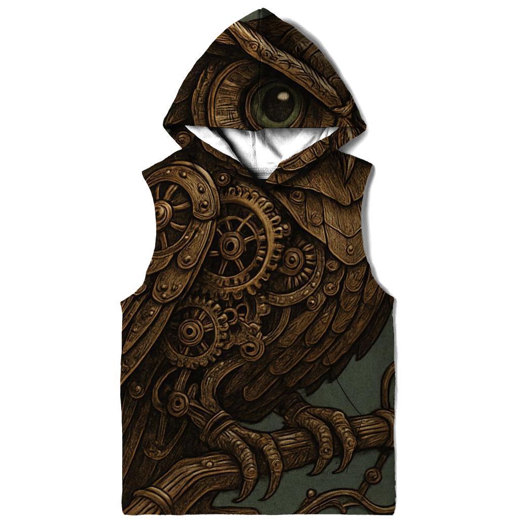 Industrial Clockwork Owl custom hoodies