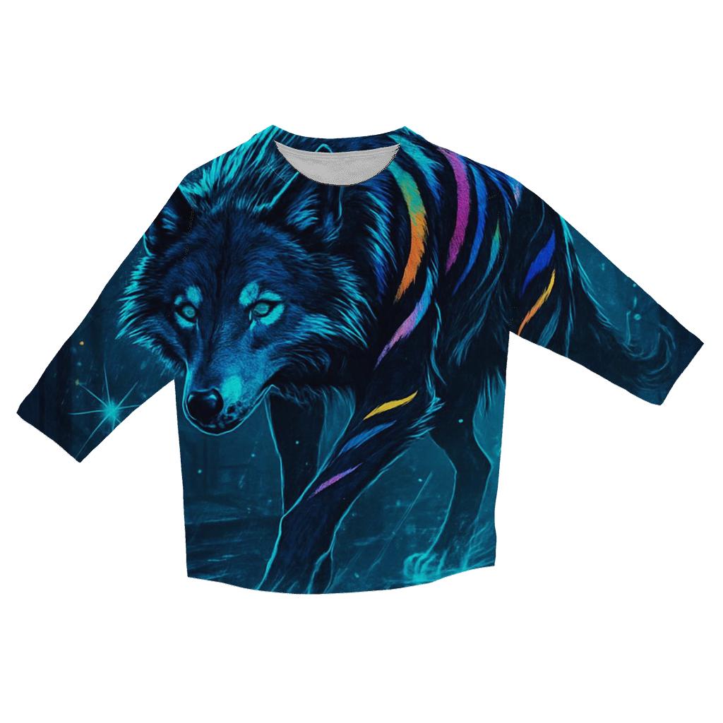 Phantom Neon Tracker printed three quarter sleeve shirts