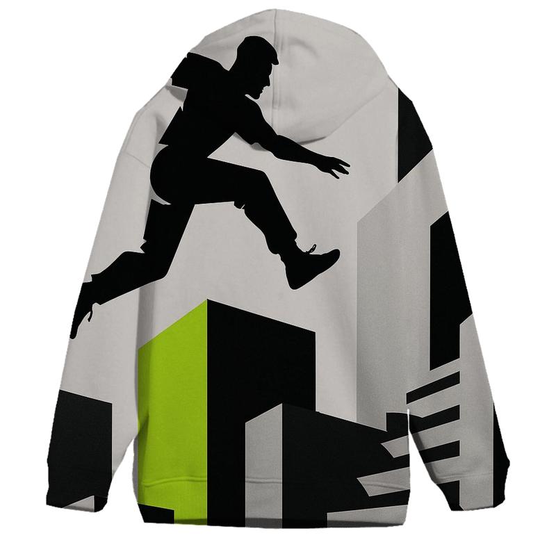 Parkour Urban Geometry custom hoodies