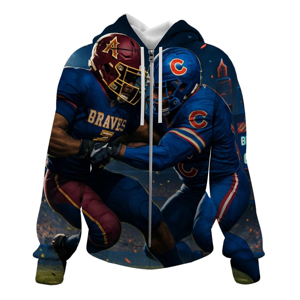 Midnight Clash At The Field lightweight hoodies