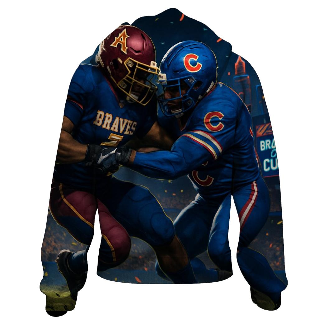 Midnight Clash At The Field lightweight hoodies