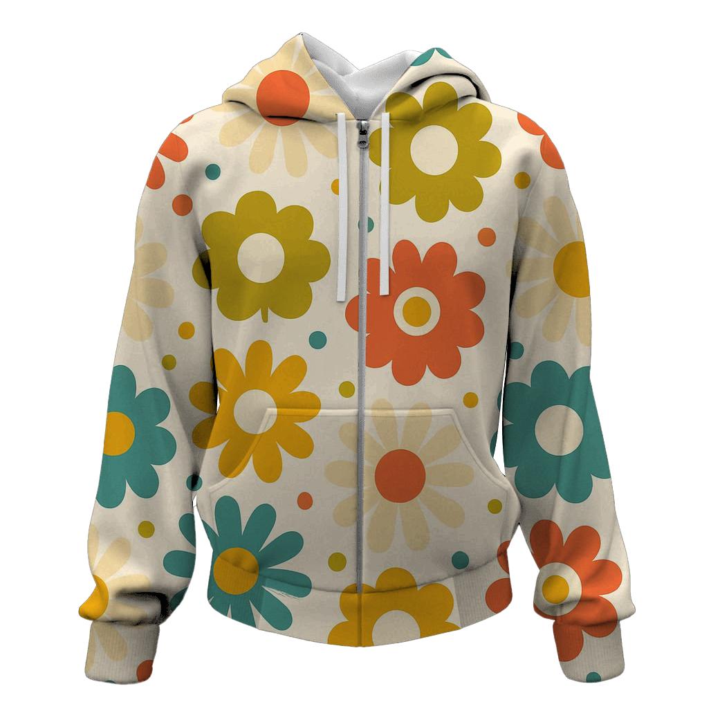 Mod Flower Grid premium hoodies