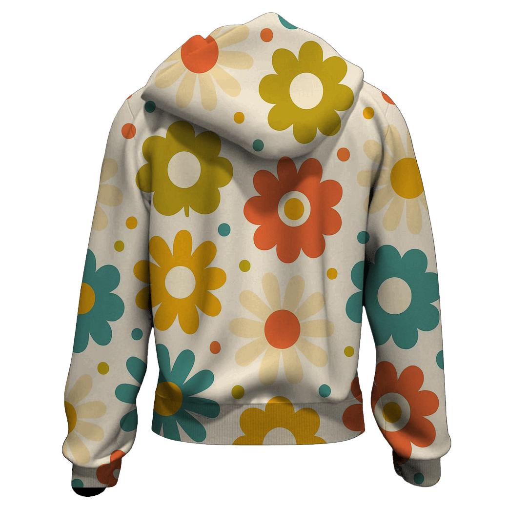 Mod Flower Grid premium hoodies